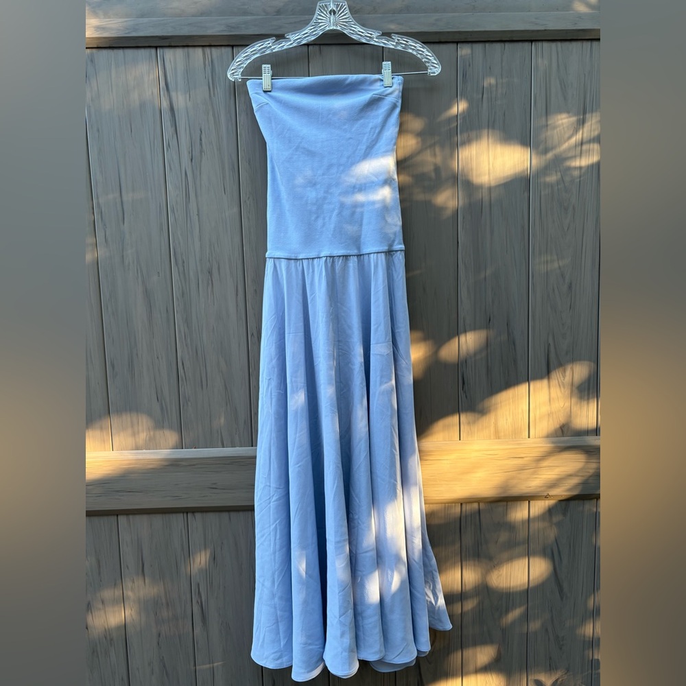 Esse Studios Illi Strapless Stretch-Knit And Silk… - image 4